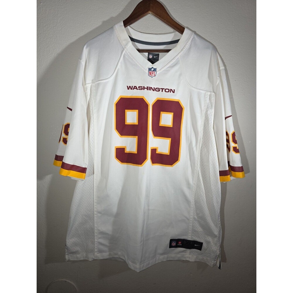 Washington Commanders Chase Young 99 Nfl Football Jersey White Nike On Field Xl